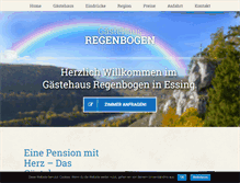 Tablet Screenshot of essing-gaestehaus-regenbogen.de